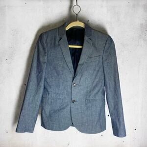 J Crew Crewcuts 2 Button Up Blazer Boy's Youth Heather Blue Size 12(XL)